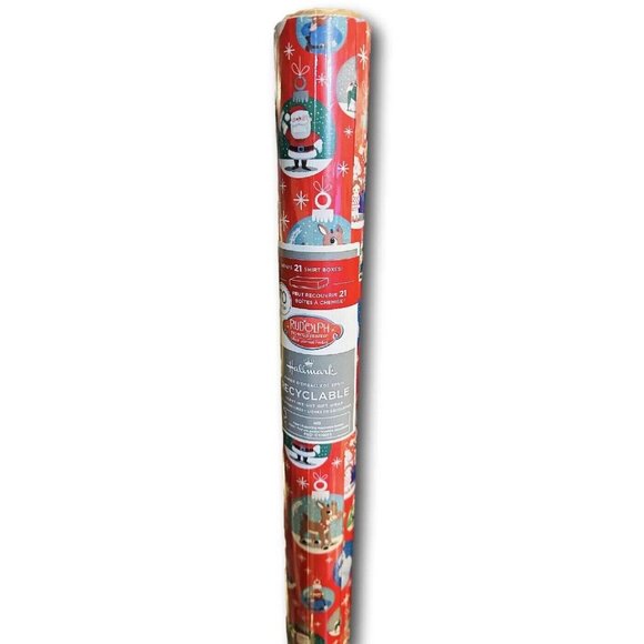 Hallmark Rudolph the Red Nosed Reindeer Wrapping Paper Christmas 70 sq ft - Picture 2 of 6
